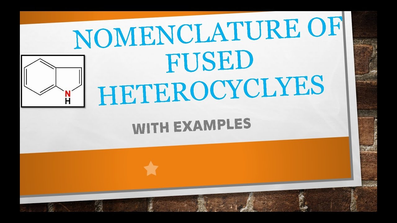 #Nomenclature of Fused #Heterocyclic rings.