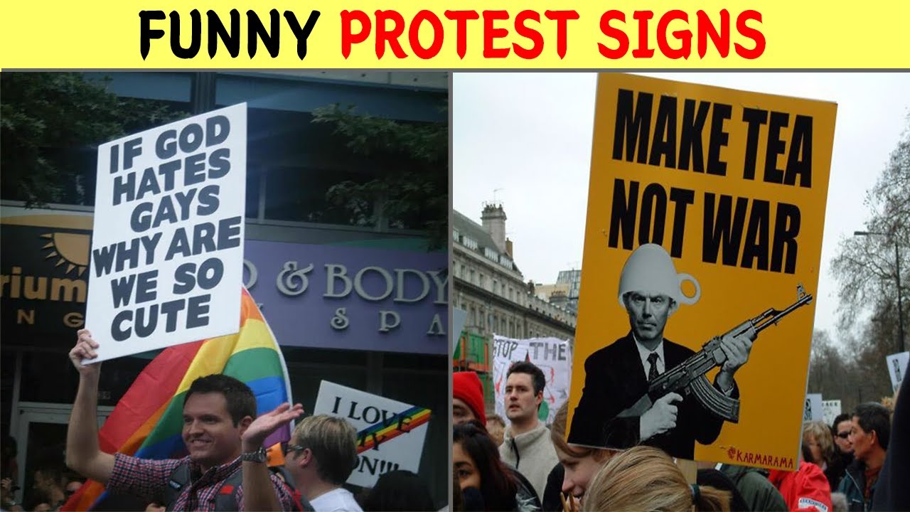 50 Of The Funniest Protest Signs Ever