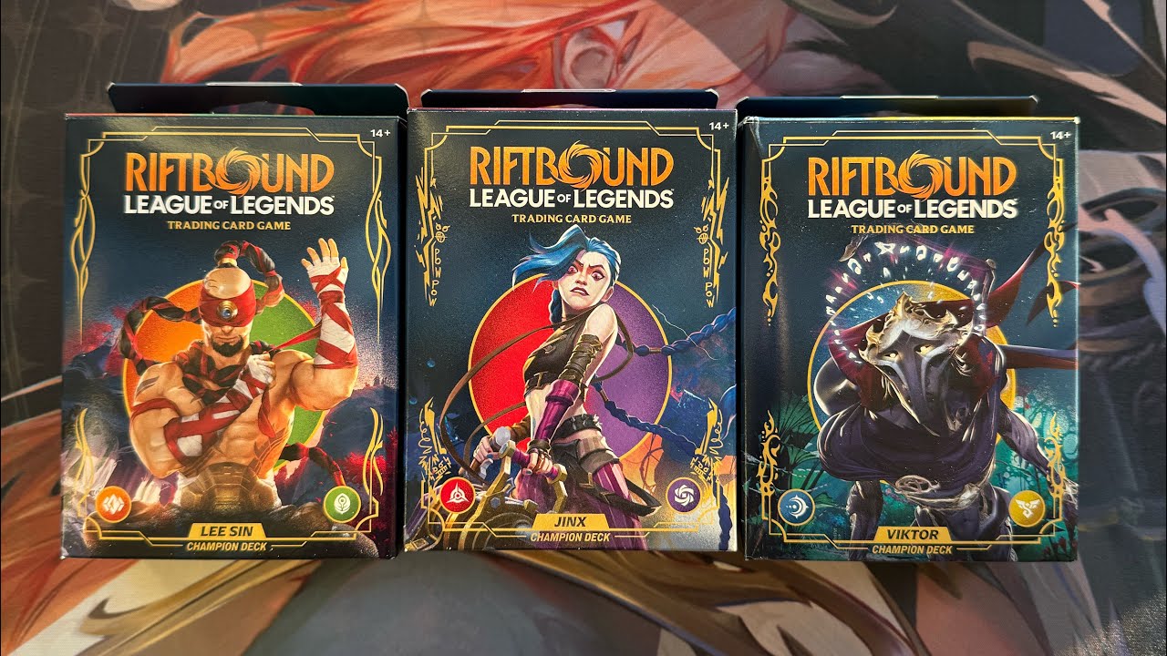 Riftbound Origins - Opening ALL Champion Decks - League of Legends TCG 