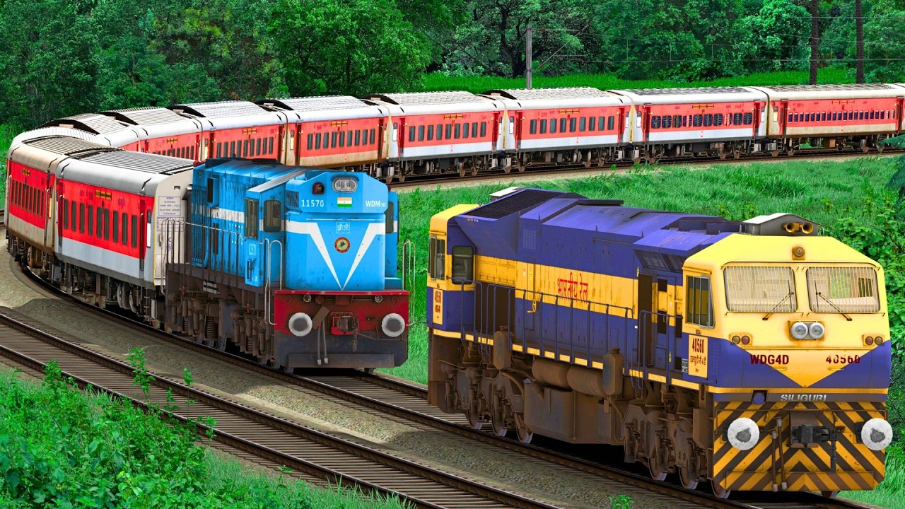 WDG4 RESCUE WDM3D TEJAS EXPRESS TRAIN | BUMPY RAILROAD | Train Simulator | Railwork | NTG GAMING