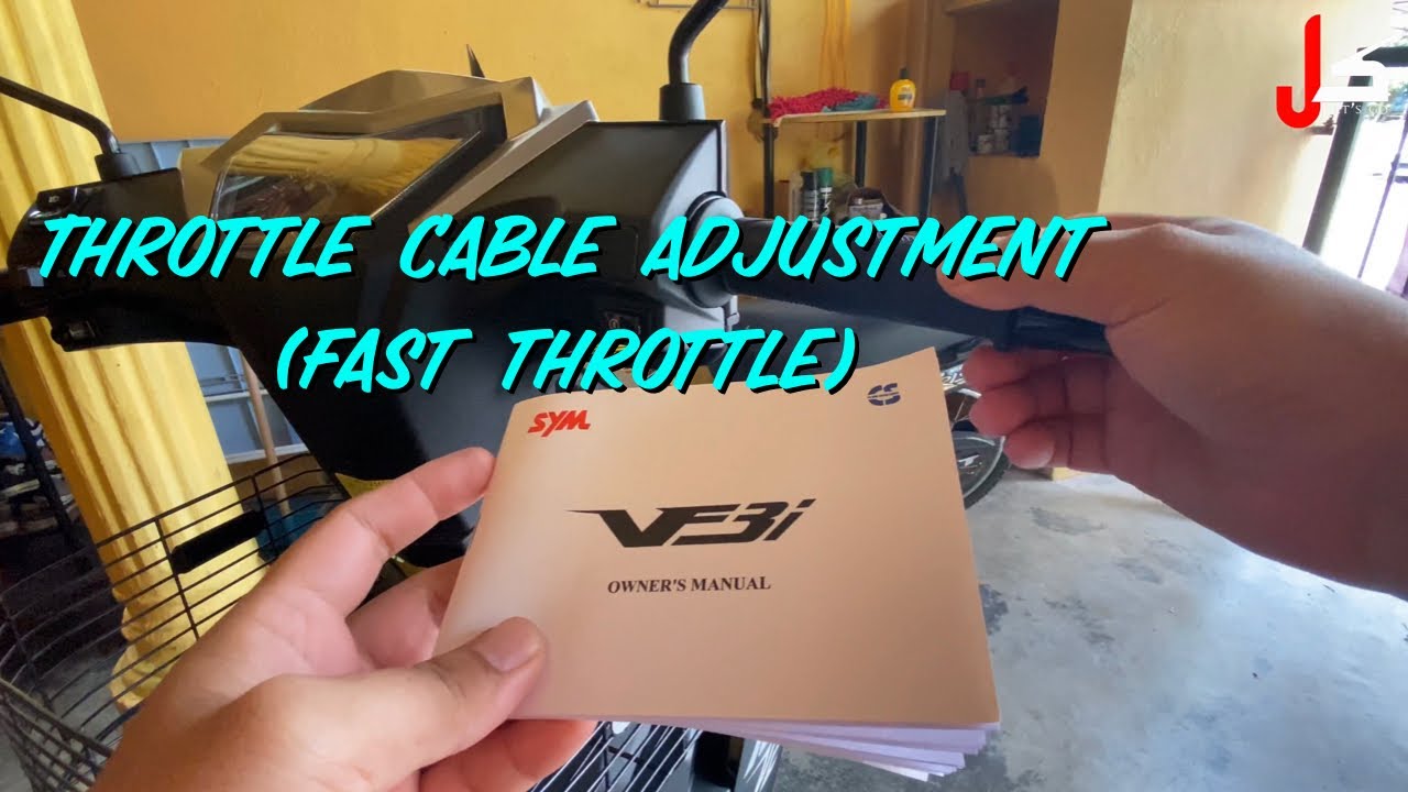 #17 | Sym Vf3i 185 | Throttle Cable Adjustment ( Fast Throttle Vf3i )