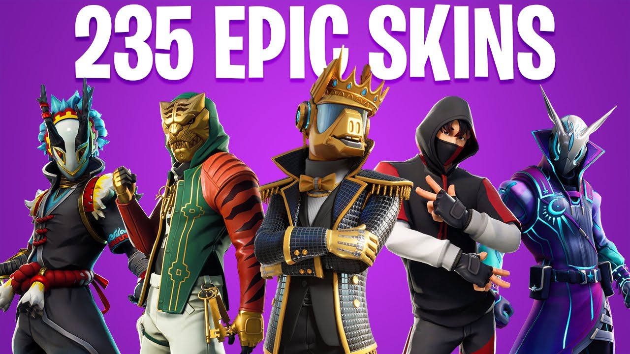 FORTNITE ALL EPIC SKINS (All 12 Season Skins)