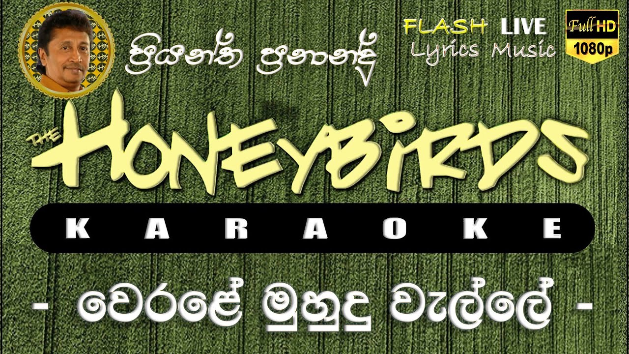 Werale Muhudu Walle Karaoke (Without Voice) වෙරළේ මුහුදු වැල්ලේ කැරෝකේ