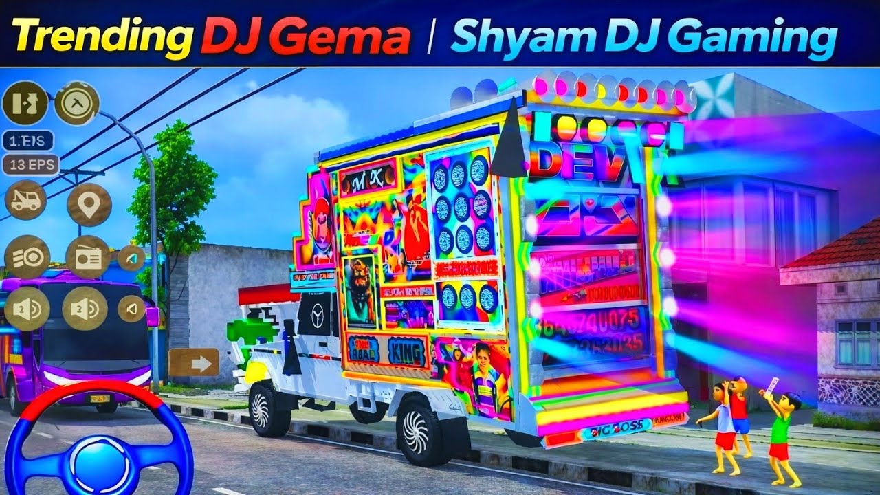 राजस्थानी डीजे पिकअप गेम ! DJ dance ! DJ party! DJ pickup game! Bus Simulator Indonesia