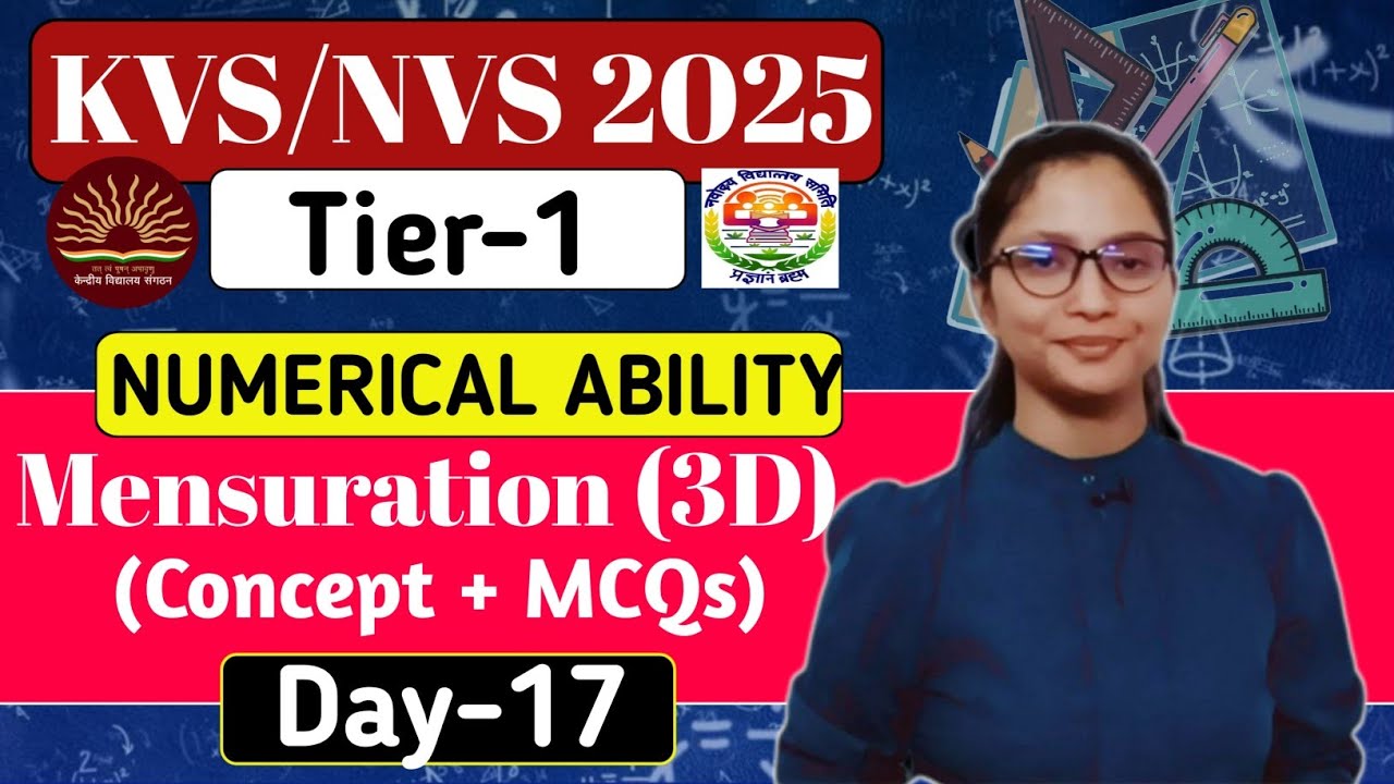 Подготовка к экзамену KVS-NVS Tier-1 по математике 2025 | Числовые способности KVS-NVS Tier-1: Из...