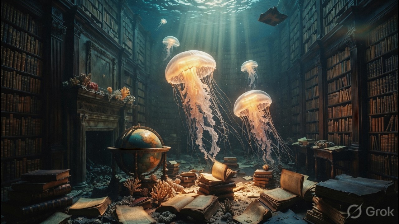 I Turned My TV Into a 3D Window to an Underwater Library 🌊 (4K Frame TV Art)