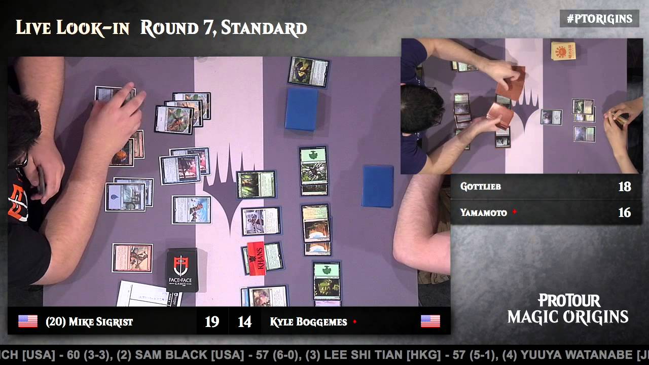Pro Tour Magic Origins Round 7 (Standard): Bryan Gottlieb vs. Kentaro Yamamoto