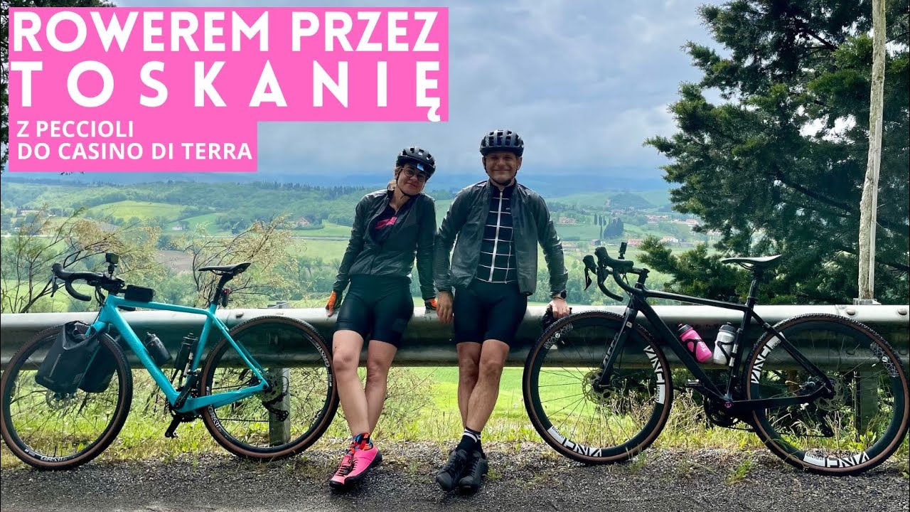Rowerem przez Toskanię. Z Peccioli przez Fabbricę do Casino di Terra.