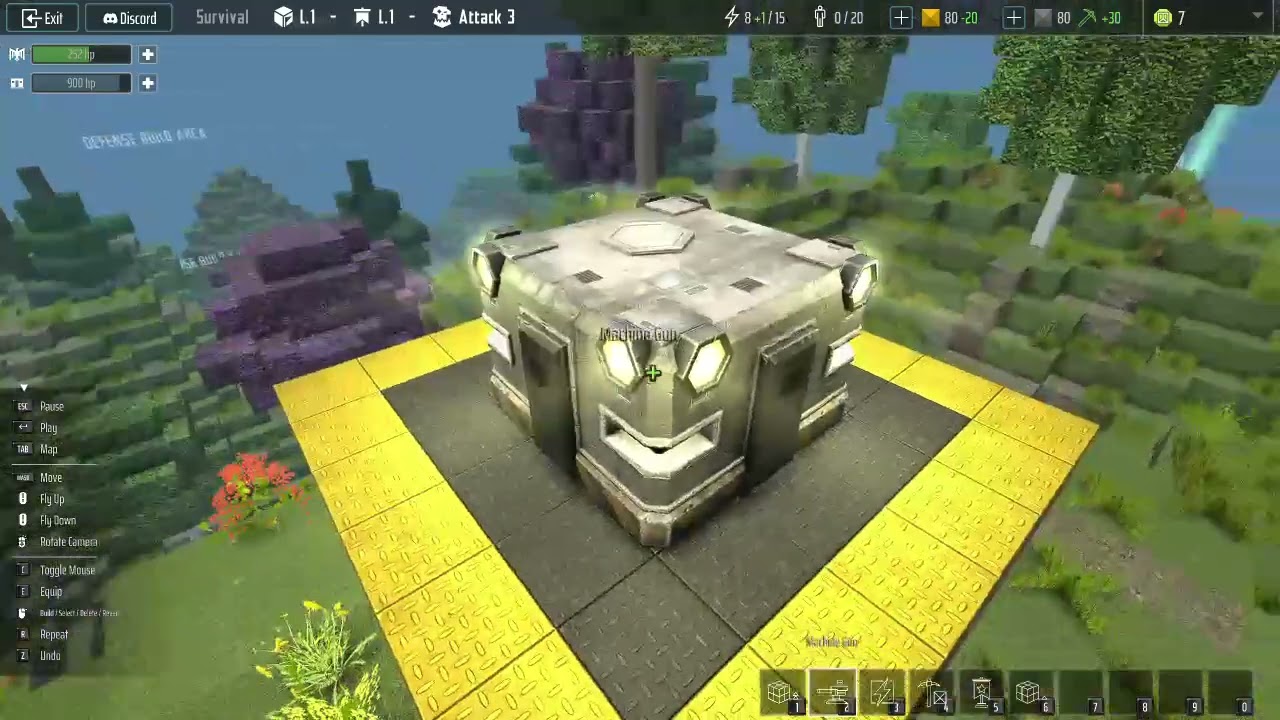 Block Fortress 2 demo. Using soldiers in survival mode