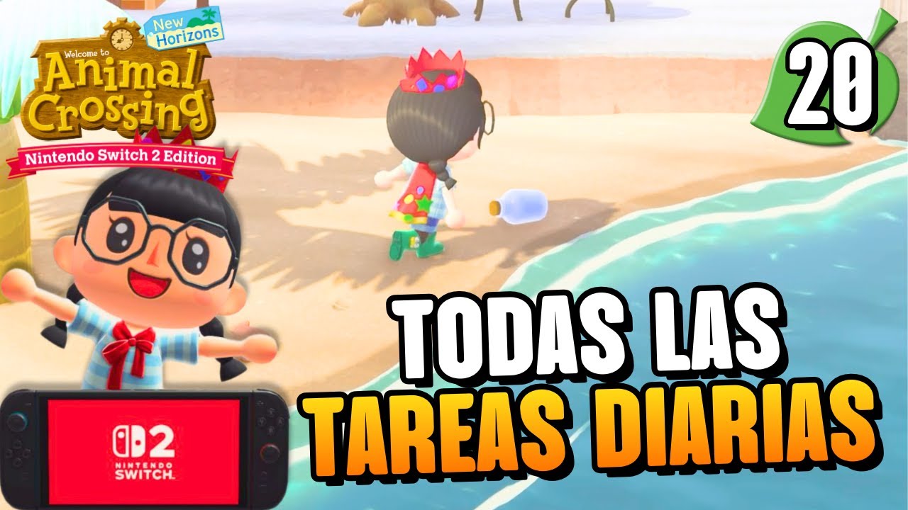 ¡Un día tranquilo haciendo tareas diarias! 🌿 Animal Crossing: New Horizons #20 (Switch 2)