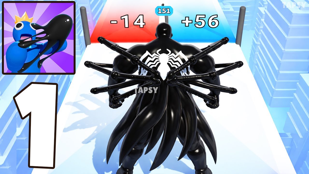 🕷️Venom Run 3D Gameplay Walkthrough Part 1 – First Levels & Symbiote Power (Android,iOS)