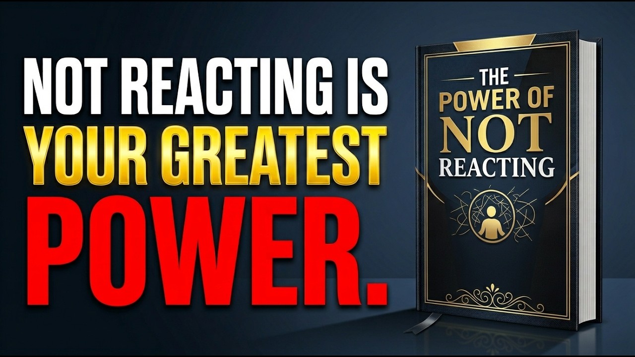 Not Reacting is Your Greatest Power | The Power of Not Reacting Book Summary