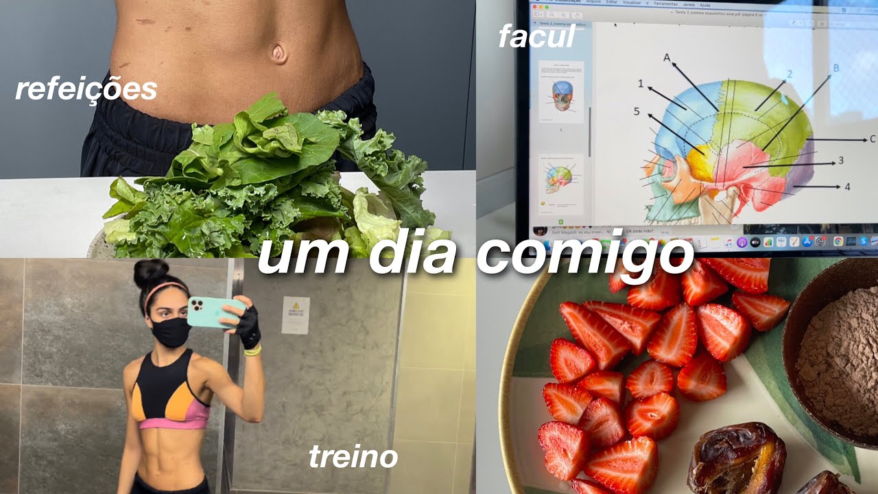 um dia comigo | faculdade online, treino, alimentação saudável e dicas