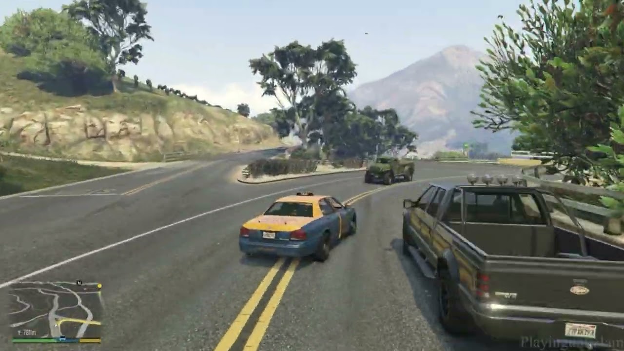 Trabajando como Taxista en GTA V 3# [PS4].