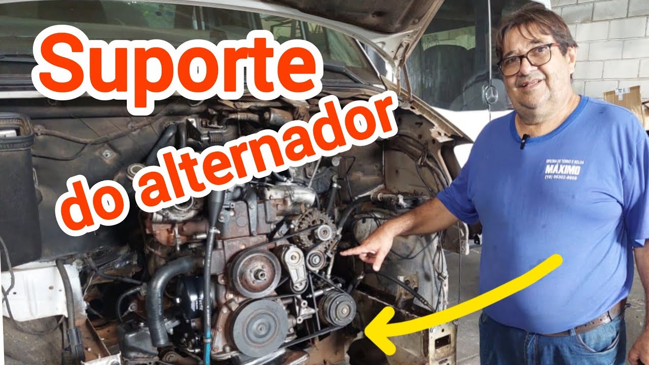 ALTERNADOR DA SPRINTER ADAPTADO NO MOTOR MWM 