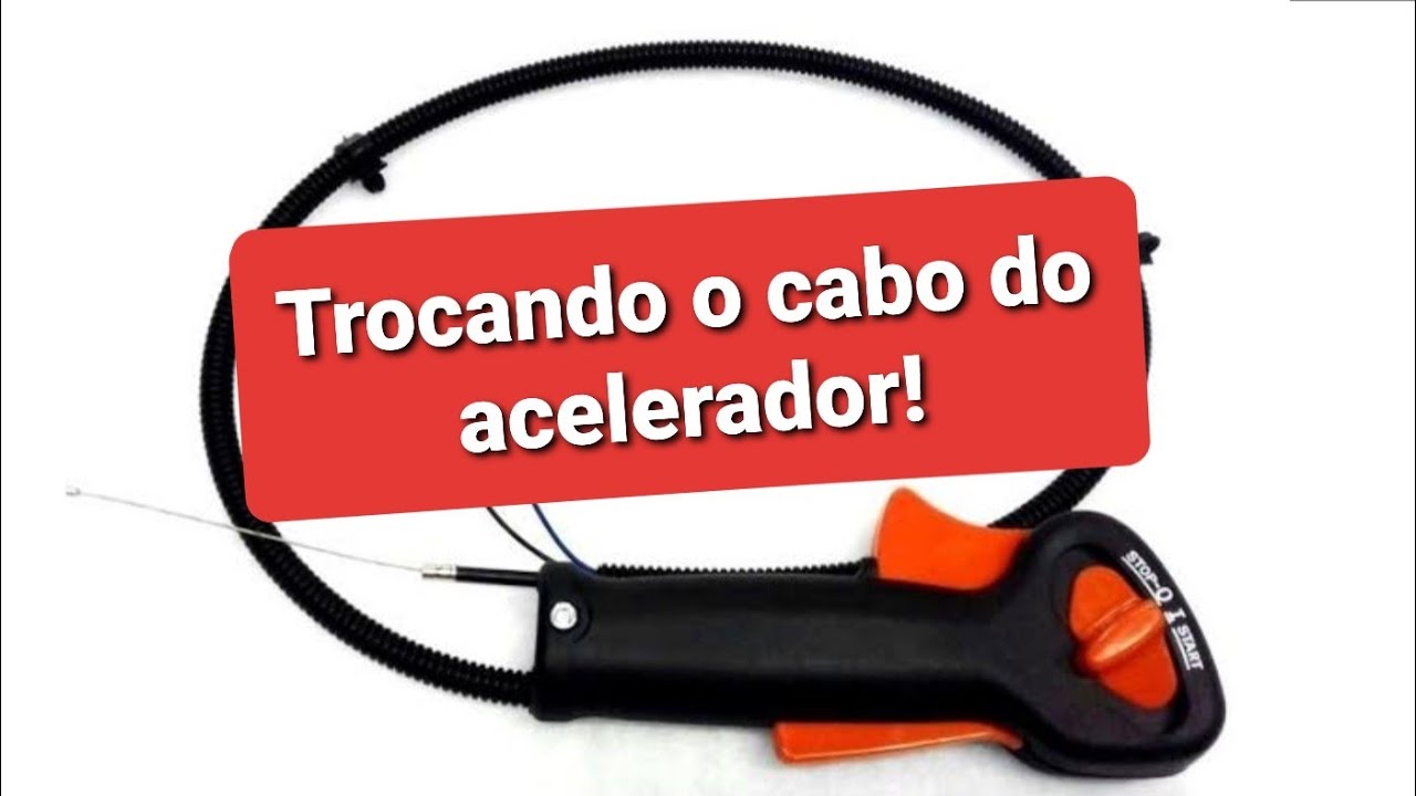 Como trocar o cabo do acelerado ou punho do acelerador das Rocadeiras STIHL