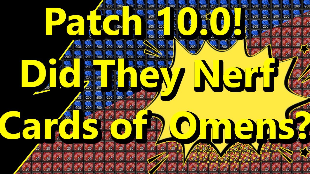 Wow, Garrison 2.0 Card of Omens did it get nerfed in 10.0?!?