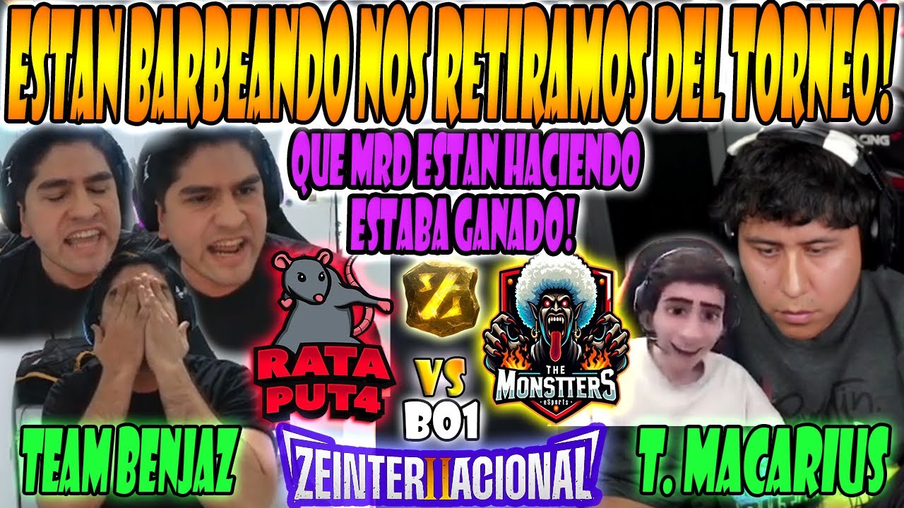 BENJAZ MOLESTO ESTAN BARBEANDO NO PUEDO JUGAR NOS RETIRAMOS-T.BENJAZ VS T.MACARIUS-ZEINTERNACIONAL