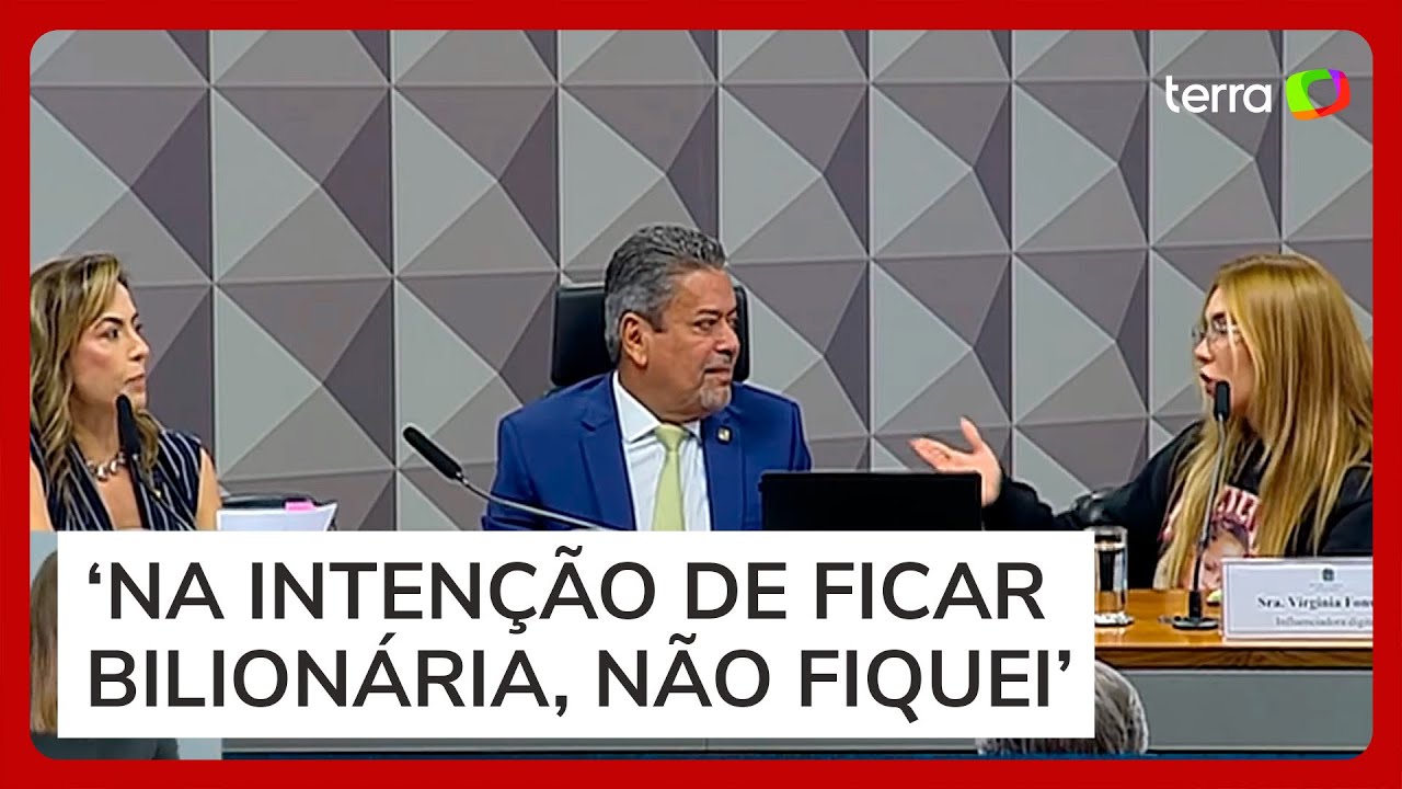Virginia diz na CPI das Bets que perdeu R$ 10 mil na Mega-Sena ‘na intenção de ficar bilionária’