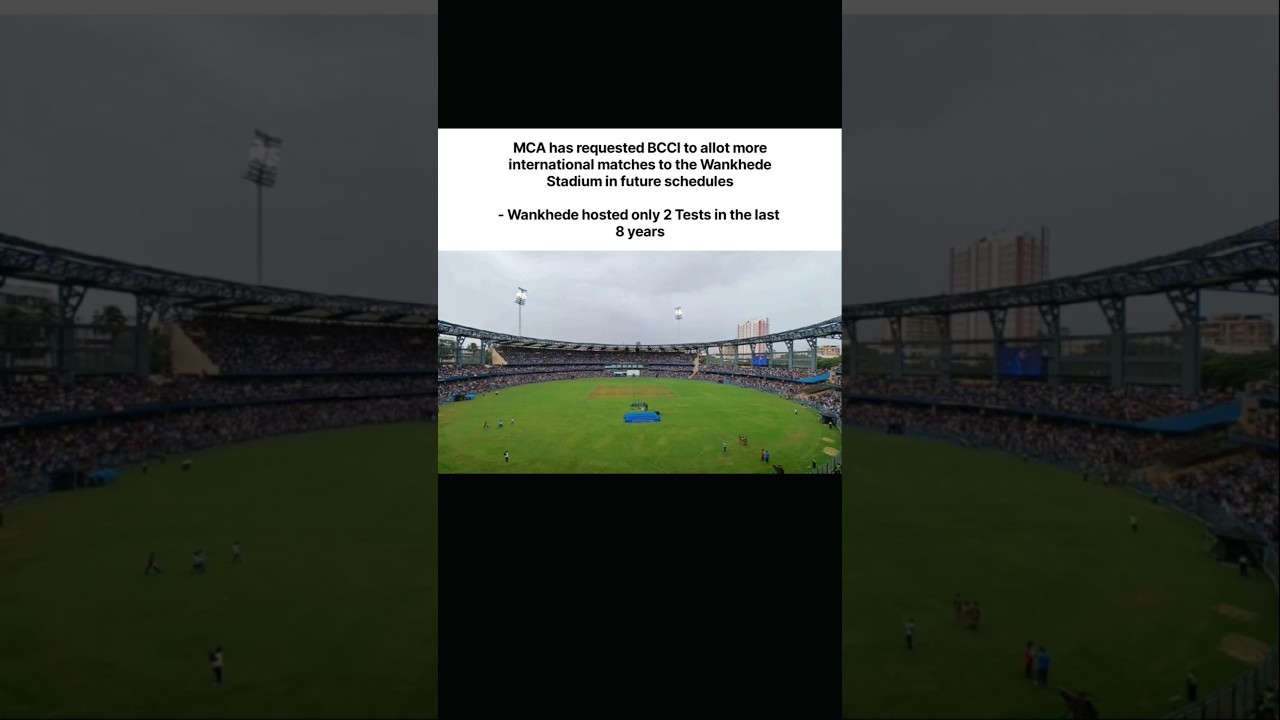 MCA has requested BCCI to allot more international matches #shorts #bcci #cricket