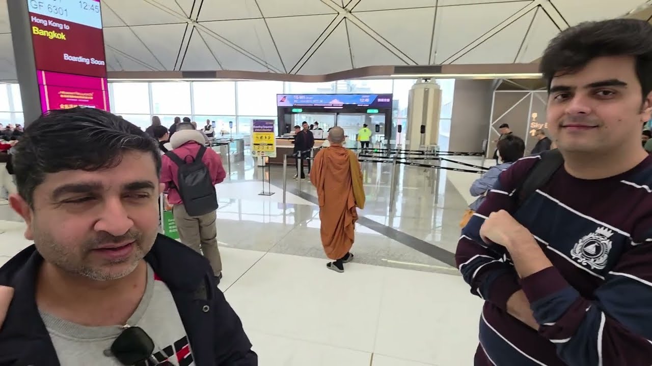 Hong Kong to Thailand Flight 🇭🇰✈️🇹🇭 | Thai Airways TG601 Full Travel Experience #ThaiAirways #TG601