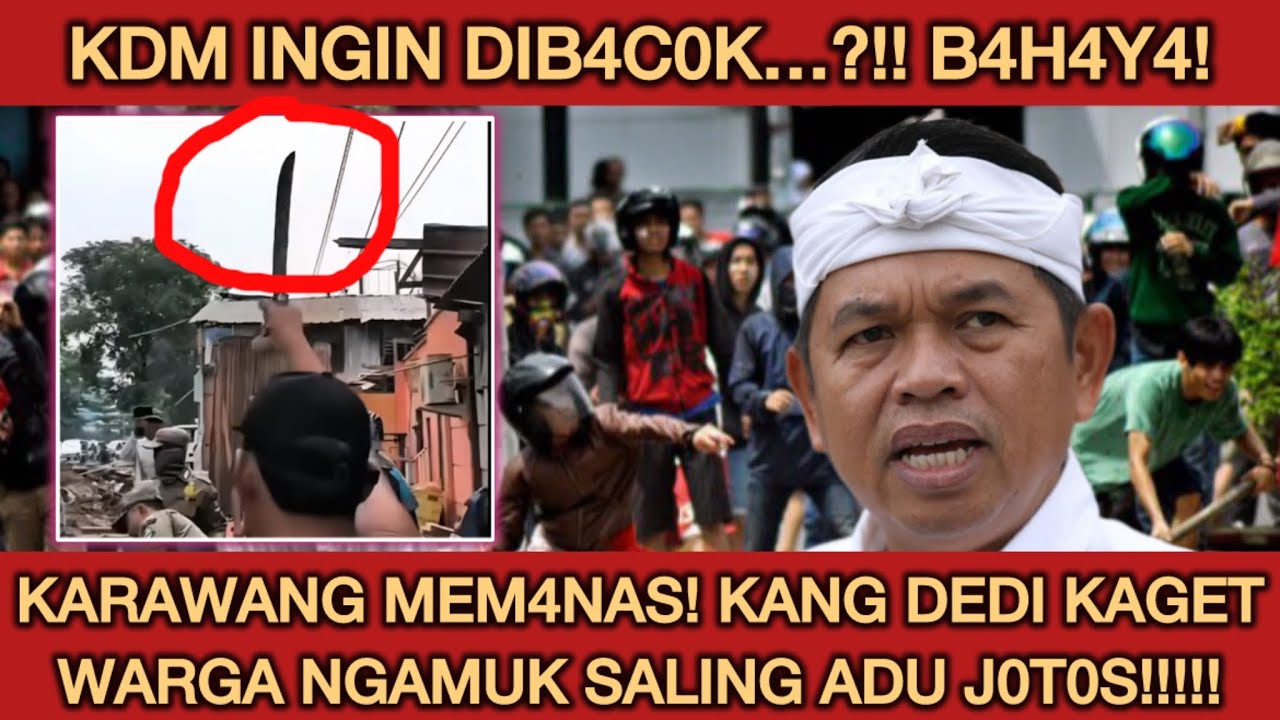 KDM INGIM DIB4C0K DI KARAWANG!!! P0LISI KUWALAHAN WARGA NG4MUK! CARI DAL4NGNYA!!! BAHAY4 INI!!