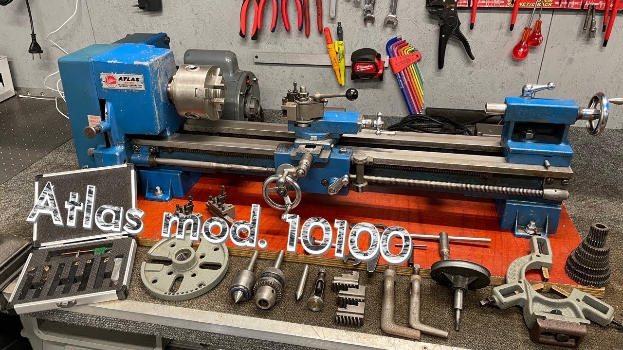 Atlas (Clausing) Model 10100 Screw Cutting Engine Lathe Svarv Drehmaschine
