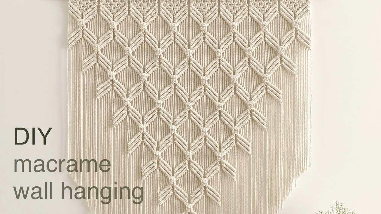 DIY | macrame wall hanging | настенное украшение макраме