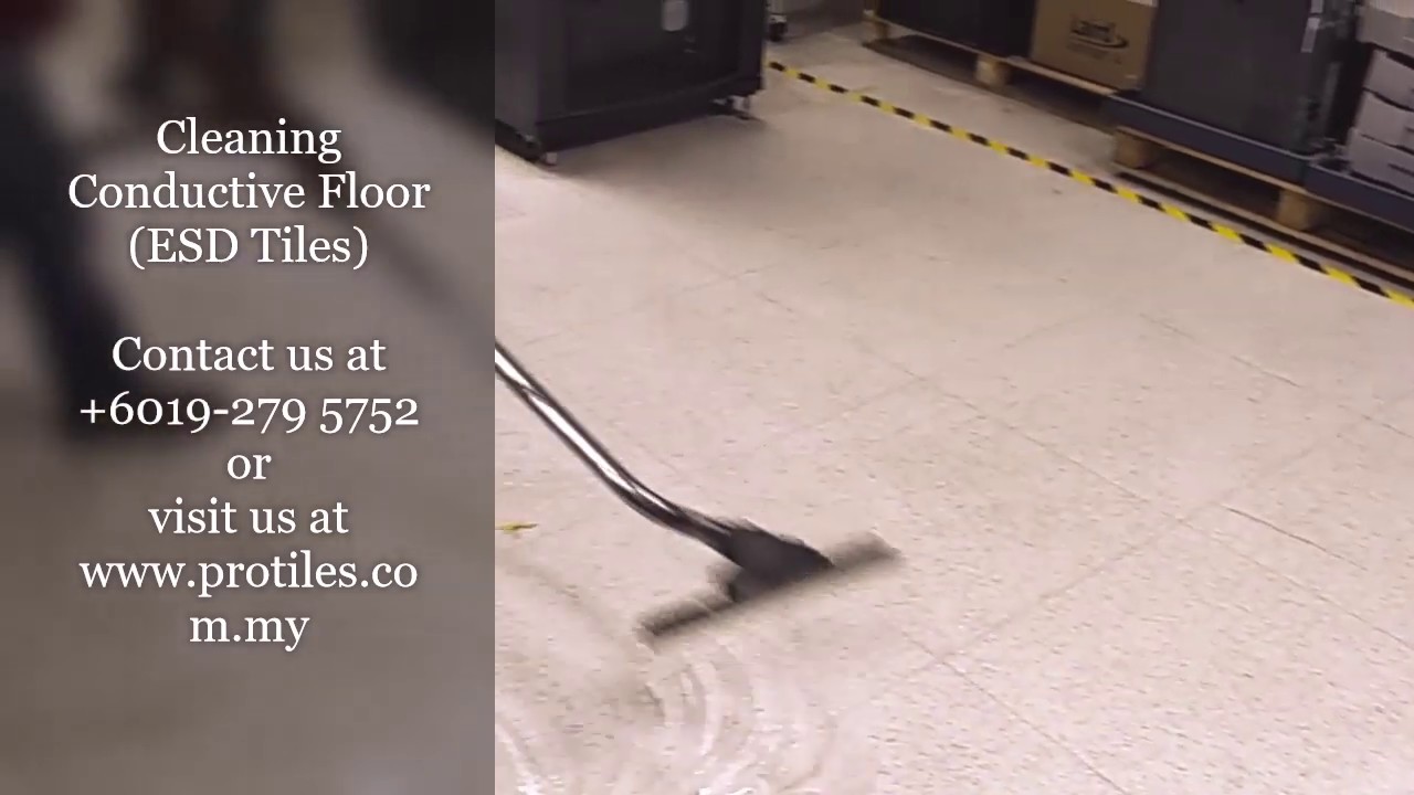 ESD wax floor finish application on ESD Tiles (How To)