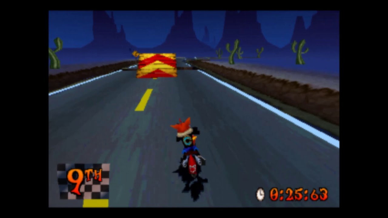 Crash Bandicoot 3 - Road Crash - Time Trial - 1:14:60