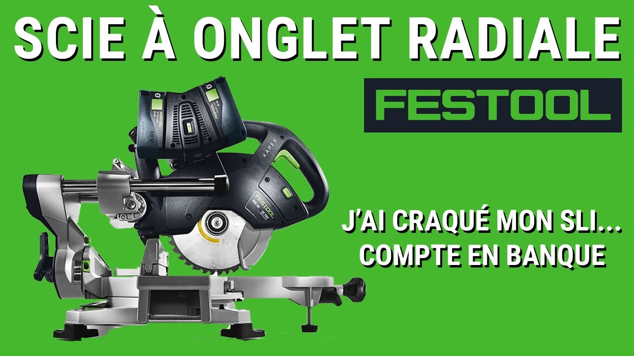 Review et Test Scie à onglets radiale sans fil KAPEX KSC 60 EB-Basic FESTOOL (avis)