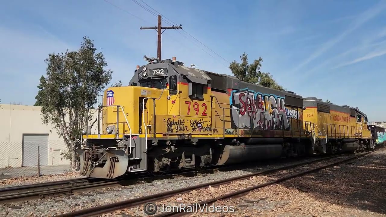 2/9/26 Pre: A pair of Union Pacific GP38s switch the south end of Los Nietos UP yard-1