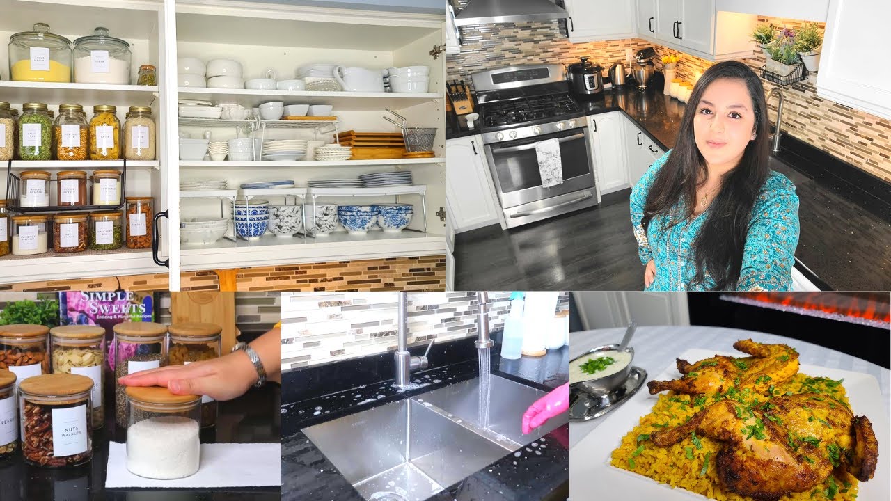 مطبخي الجديد👏 أفكار رائعة لمطبخ وخزانات منظمة🌟 فرحتي كبيييرة اليوم🙏 /SMALL KITCHEN ORGANIZATION