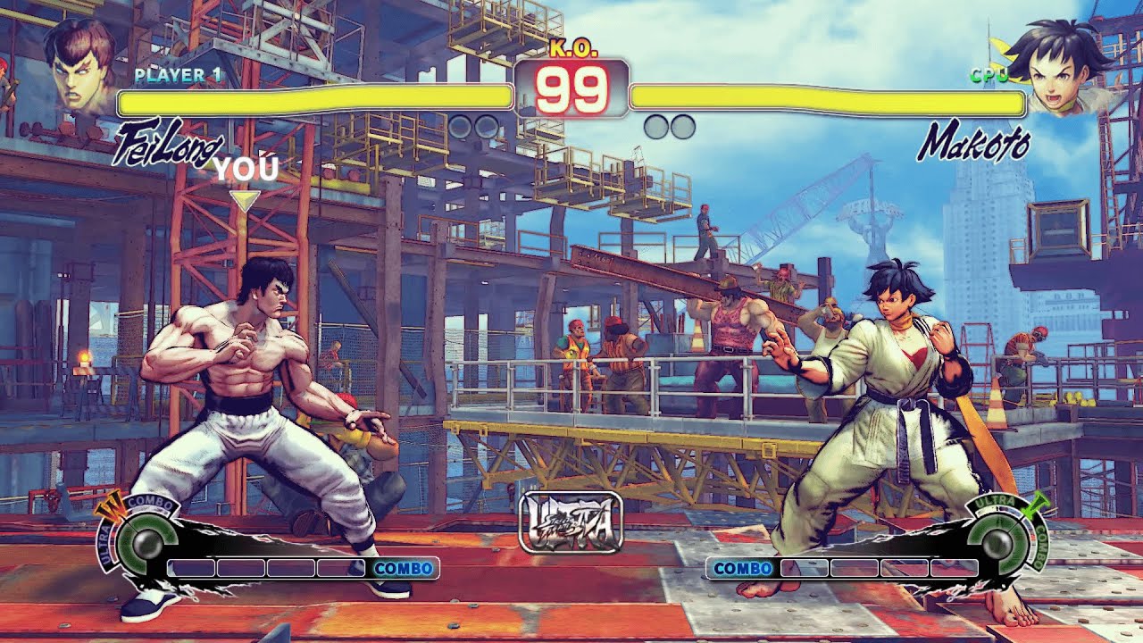 Fei Long vs Makoto (Hardest) Street Fighter 4.| Epic Battle