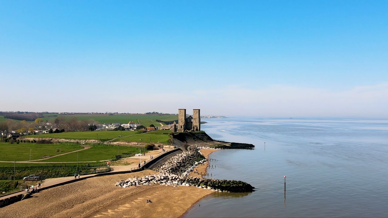 Minnis Bay to Reculver Towers 4K