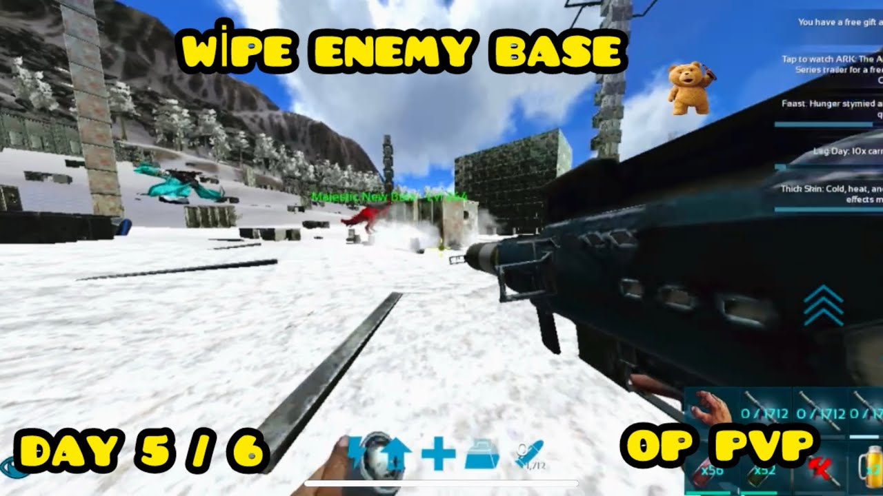 ARK | WİPE BOB ENEMY - C4 TOWER BROKE OP PVP DAY 5 / 6