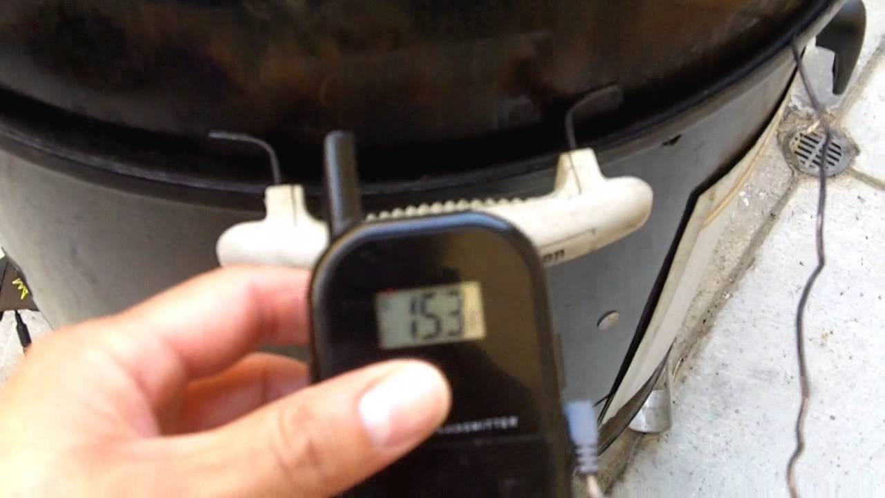 BBQ Guru Party Q Brisket On Weber Smokey Mountain