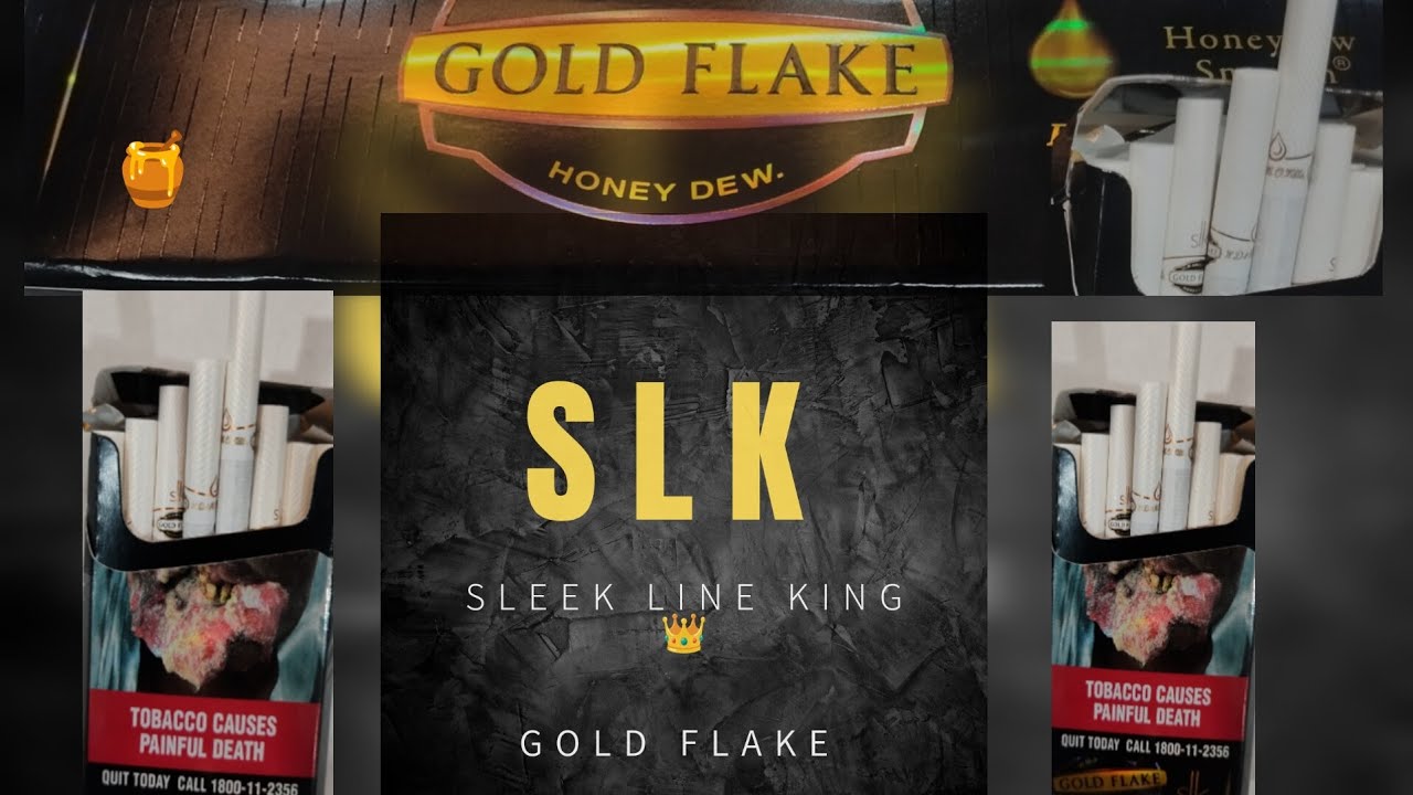 GOLD FLAKE NEW CIGARETTE S L K SLEEK LINE KINGS, HONEY DEW SMOOTH, UNBOXING VIDEO  OF ITC CIGARETTE.