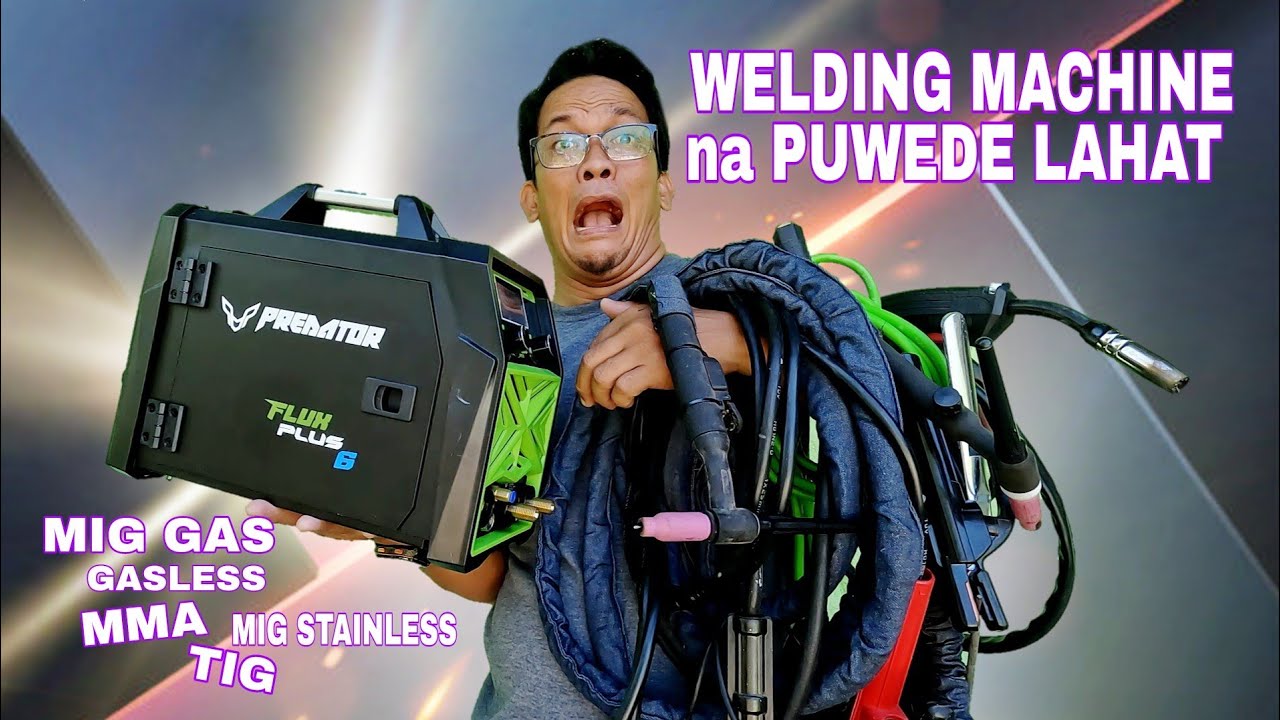 FLUX PLUS 6 in 1 ni PREDATOR MAY BAGONG UPGRADE MIG,TIG,MMA,GASMIG inverter welding machine