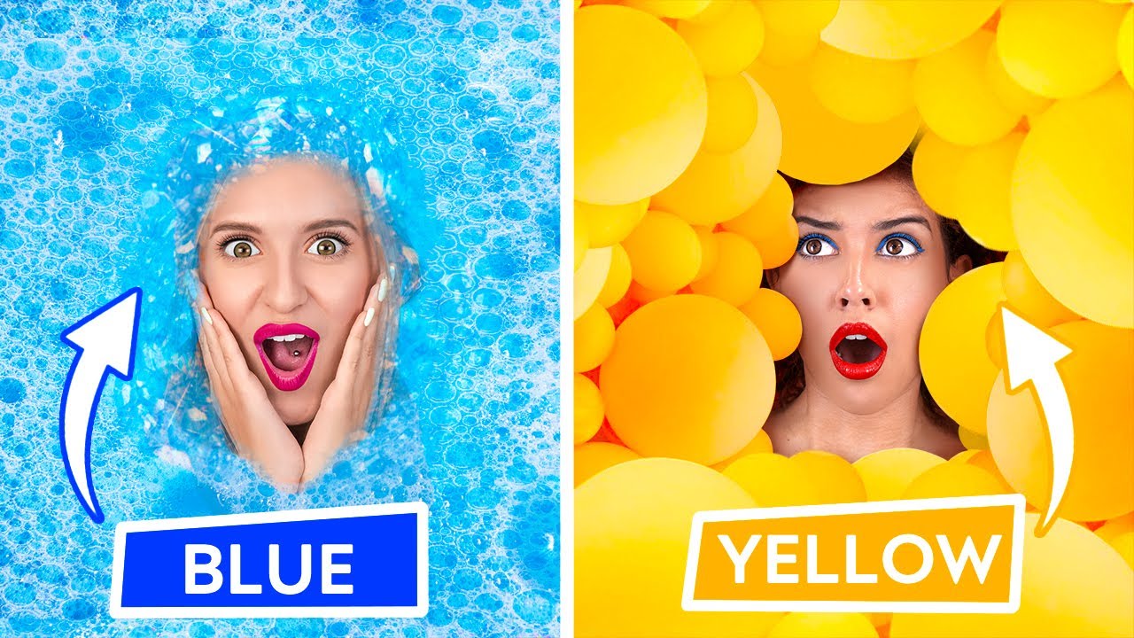 WOW! ULTIMATE HIDE AND SEEK  in One Color|| Hiding in ONE COLOR for 24 HOURS by 123 GO! CHALLENGE
