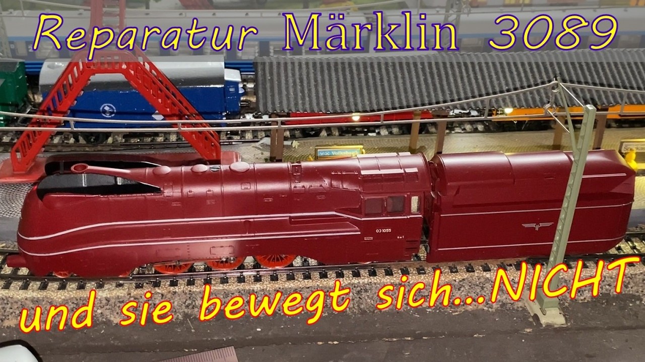 Reparatur Märklin 3089 Stromlinien-Dampflok