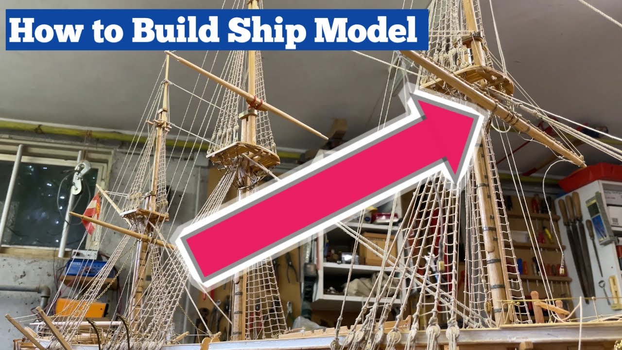 How to Build a Ships Model : Make a Yard - Novara Ship Model 1: 65