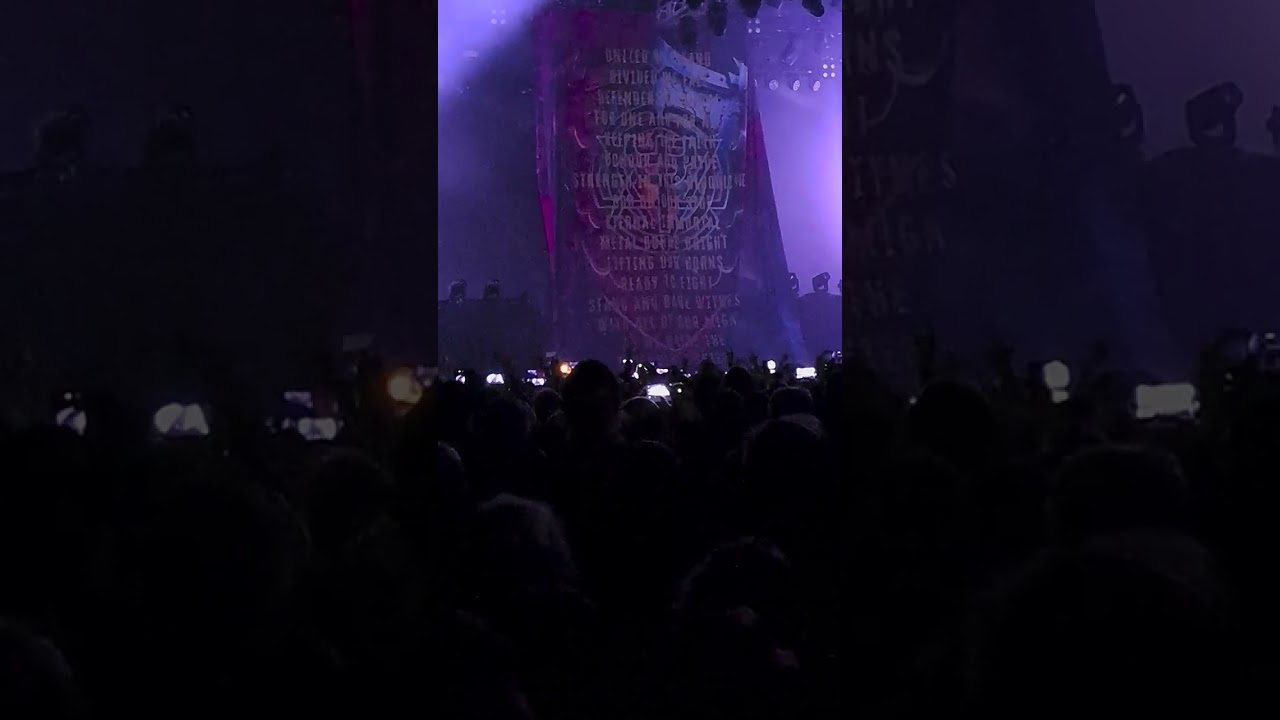 judas priest intro and panic attack, Bournemouth 17/03/2024