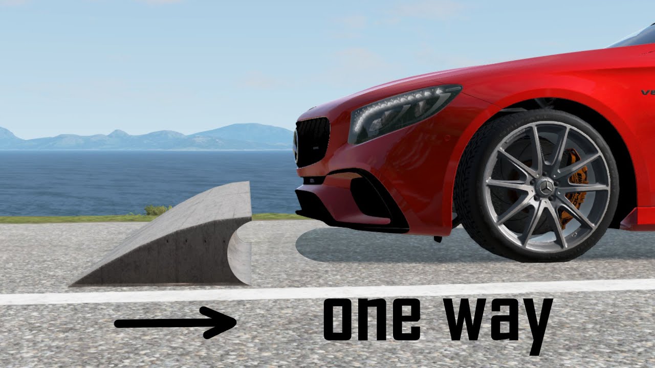 Unidirectional speed bump - beamng drive