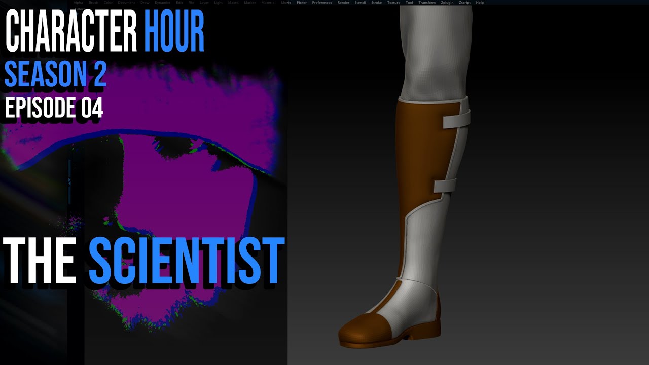 Creating Sci-Fi Boots in Zbrush | Character Hour S02: Episode 04