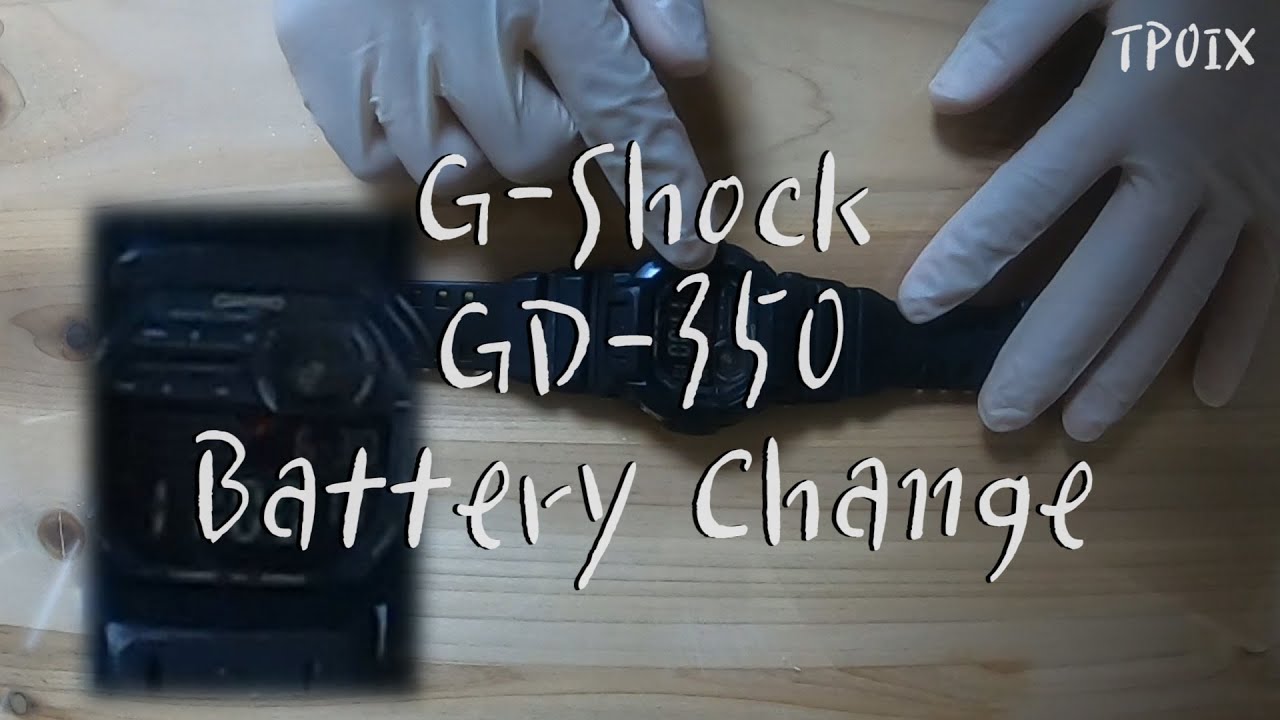 지샥 시계 배터리 교체(GD-350) / How to change battery G Shock GD350