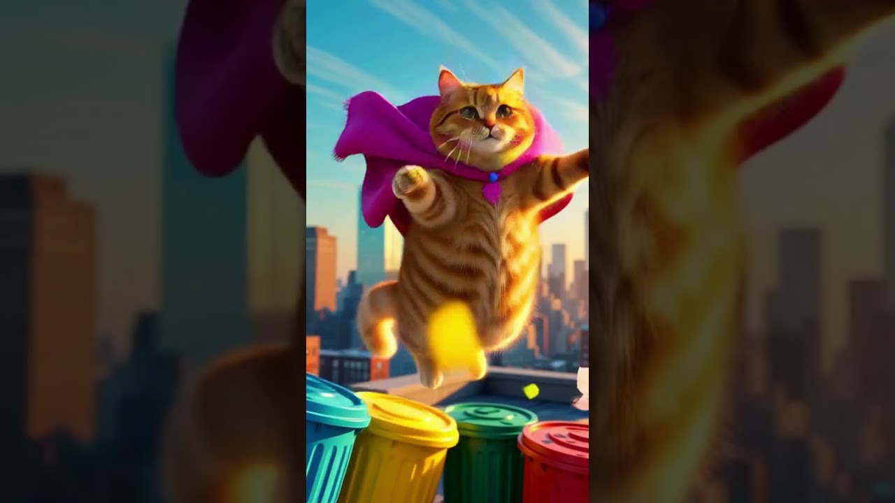 Naughty Cat Superman! 😺🦸 Epic Feline Hero Chaos 
