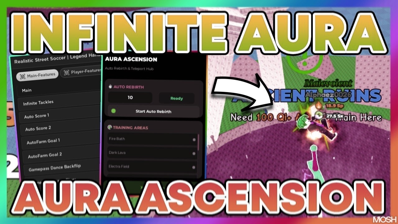 Aura Ascension Script *NO KEY* - INF AURA, TELEPORTS, AUTOFARM + More!