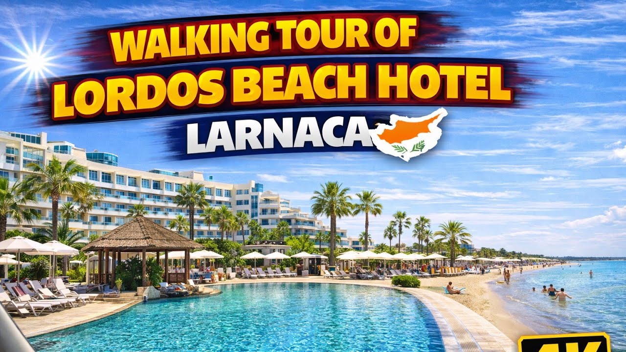 Walking Tour of Lordos  Beach Hotel Larnaca  #Cyprus