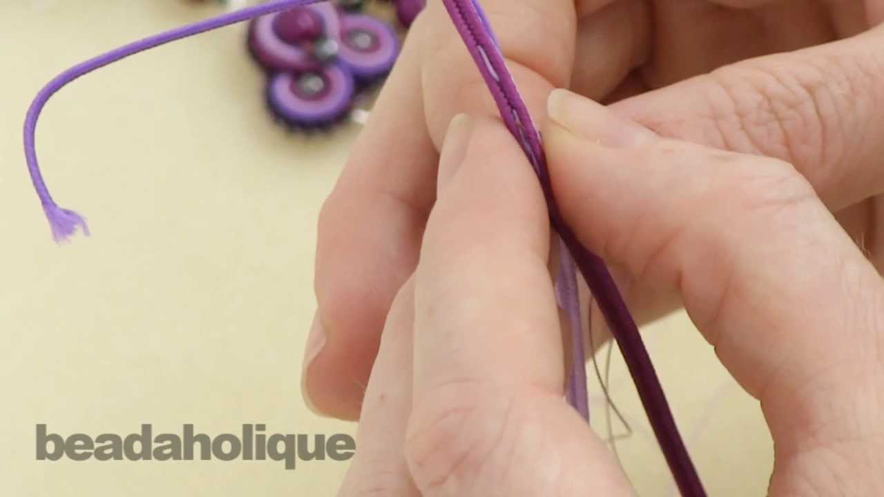 How to do Soutache Bead Embroidery: Part 1 How to Make a Shaping Stitch